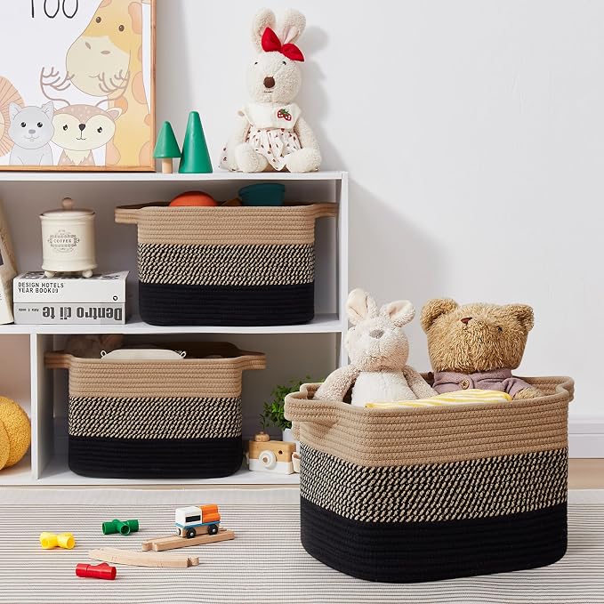 OIASKET Storage Basket for Organizing, Woven Baskets for Storage, Rectangle - Image 6