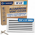 14x6 Aluminum Wall Ceiling Air Return Vent Cover HVAC Rustproof Grille by ACLAMINAIRE