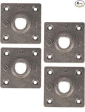 PIPE DECOR Square Floor Flange Fitting, 3/4 Inch, and Standard 3/4 Inch by PipeD%C3%A9cor