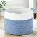 Artfeel 40L Large Cotton Rope Basket, Decorative Woven Blanket Storage by Artfeel