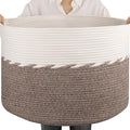 OIAHOMY 105L Extra Large Blanket Basket by MasterofSpaceOptimization