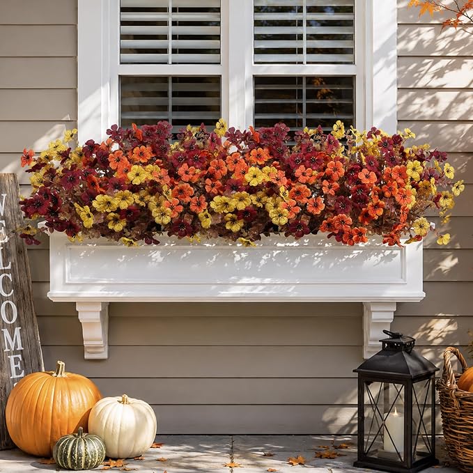 Artificial Fall Flowers Faux Mums - Image 6