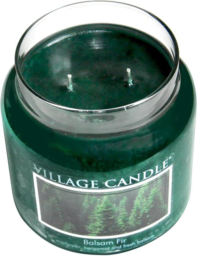Village Candle Balsam Fir Large Apothecary Jar, Scented Candle, 21.25 oz. - Image 3
