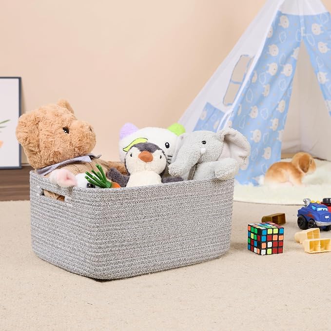 MiniArk Large Storage Baskets for Shelves, Baby Nursery, Toy Baskets Box - Image 5