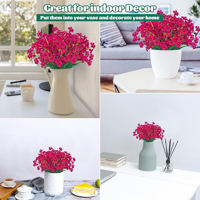 Lnoicy 12 Pcs Artificial Flowers - Image 4