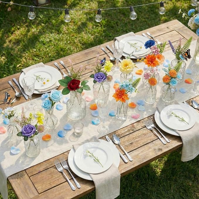 36 Pcs Artificial Flowers Table Centerpiece - Image 7