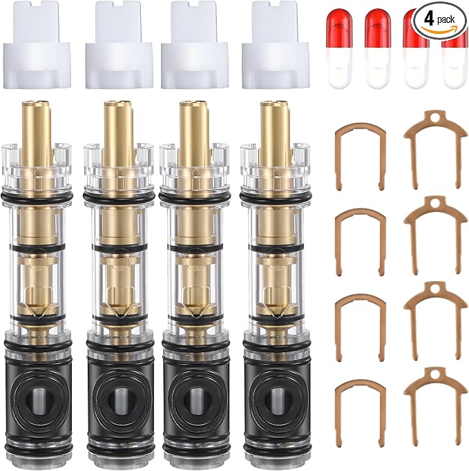 Enhon 4 Pack Dual Seal Cartridge Replacement Compatible by Clickhere