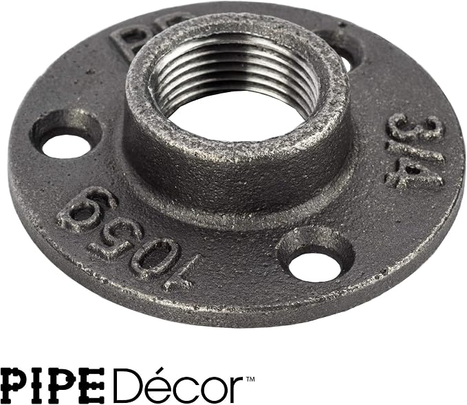 PIPE DECOR Mini Floor Flange Fitting, 3/4 Inch, and Standard 3/4 Inch Plumbing - Image 7