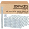 Tandefio 80 Pack 3/8 x 5 Concrete Anchors and Screw Kits Galvanized | Large by Tandefio
