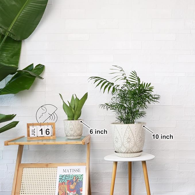 Gepege 10 Inch Ceramic Plant Pot - Image 5