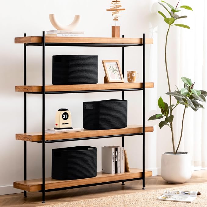 4 Pack Storage Baskets for Organizing, Shelf Baskets - Image 7
