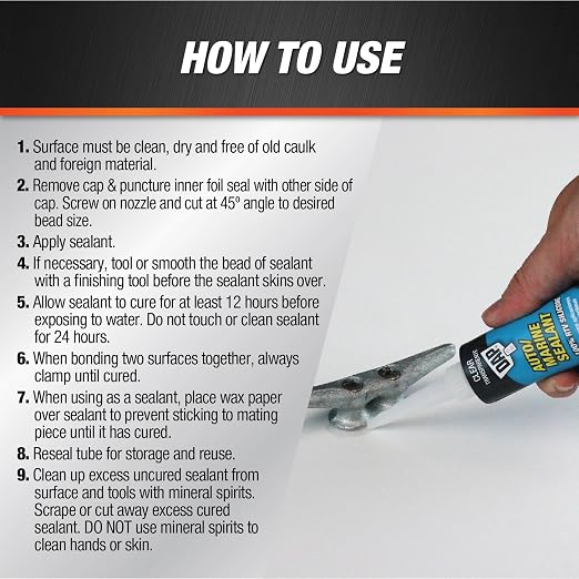 Dap 00694 2.8-Ounce Silicone Rubber Auto/Marine Sealant - Image 3