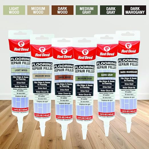 Red Devil 056045 Flooring Repair Filler, 5 oz., Dark Wood, 4 Pack - Image 7