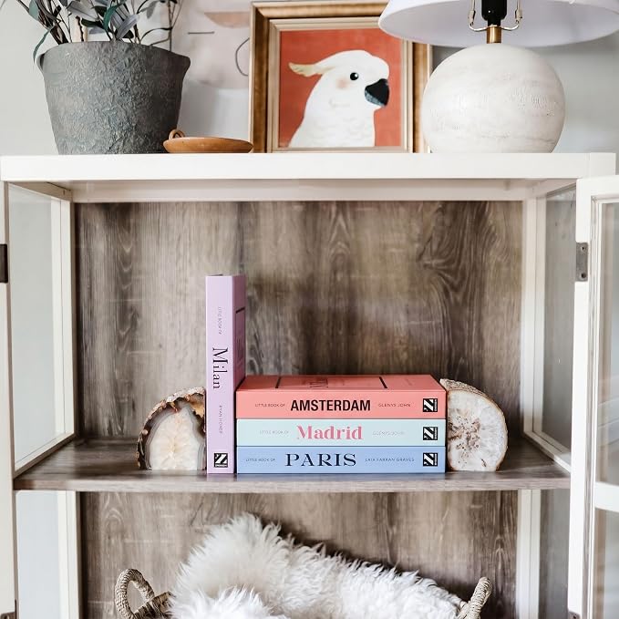 4 Pcs Decorative Books | Faux Pastel Coffee Table & Shelf Decor | Soft Muted - Image 3