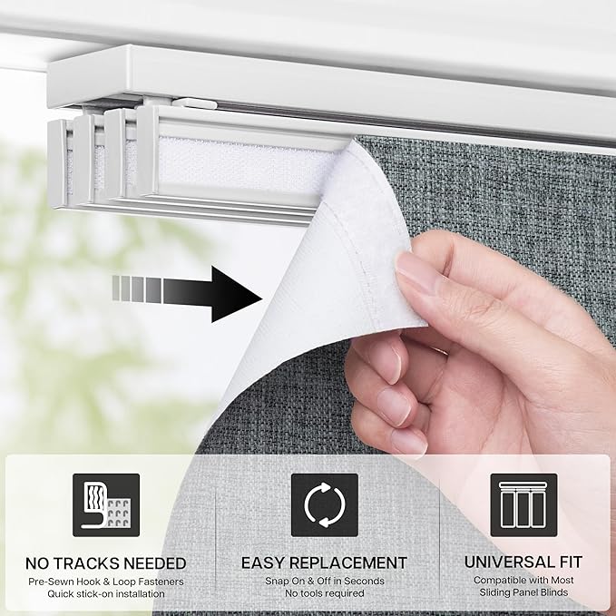 4-Panel Replacement Fabric, Room Darkening - Image 2