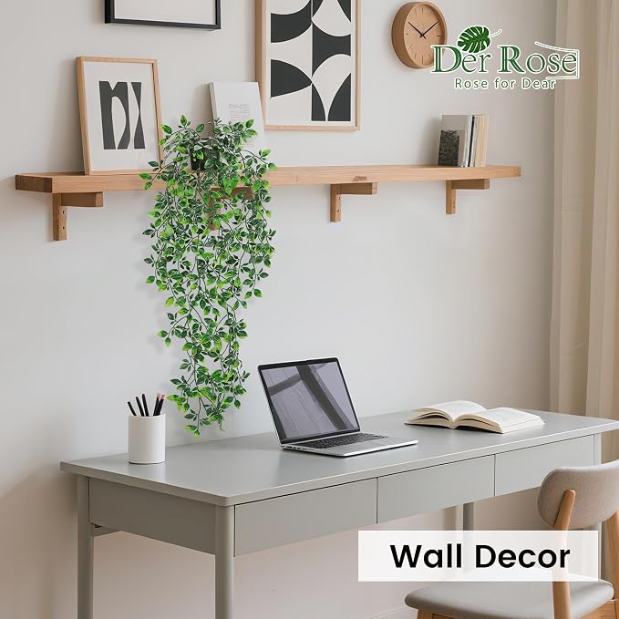 Der Rose 34" Fake Hanging Plant Artificial - Image 7