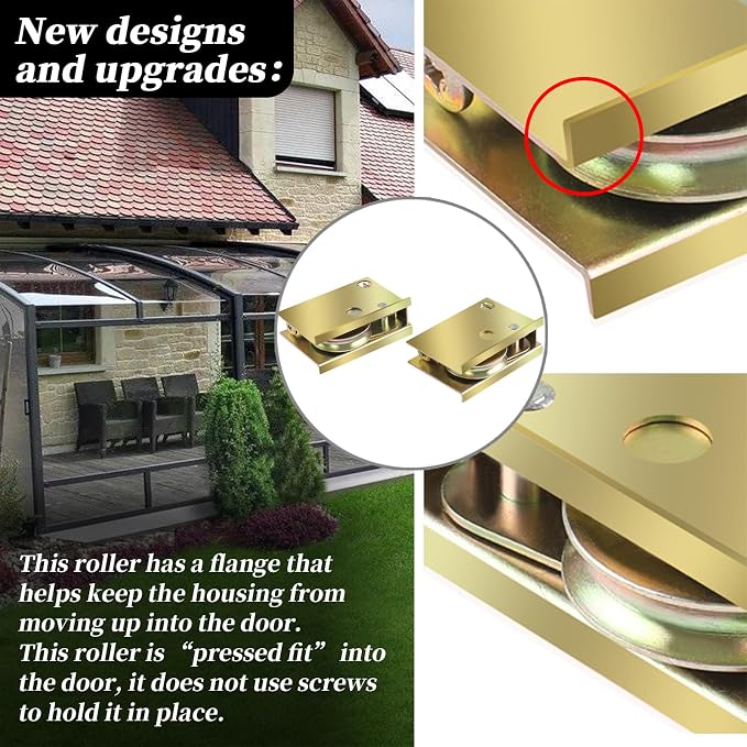 2Pcs P-4998-FLR Sliding Patio Door Roller, Adjustable Roller Height | Fit - Image 4