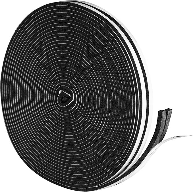 DGSL Foam Weather Stripping, 1/4" x1/4", 51Ft Door Window Seal Tape | Self by DGSL
