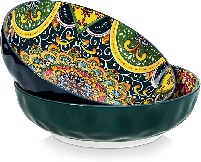 vancasso Large Serving Bowls, 78 Oz Salad Bowls Set of 2, Pasta and Dinner by vancasso