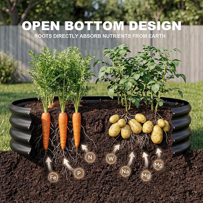 Land Guard 2 Pcs 6ft Metal Raised Garden Bed - Image 7