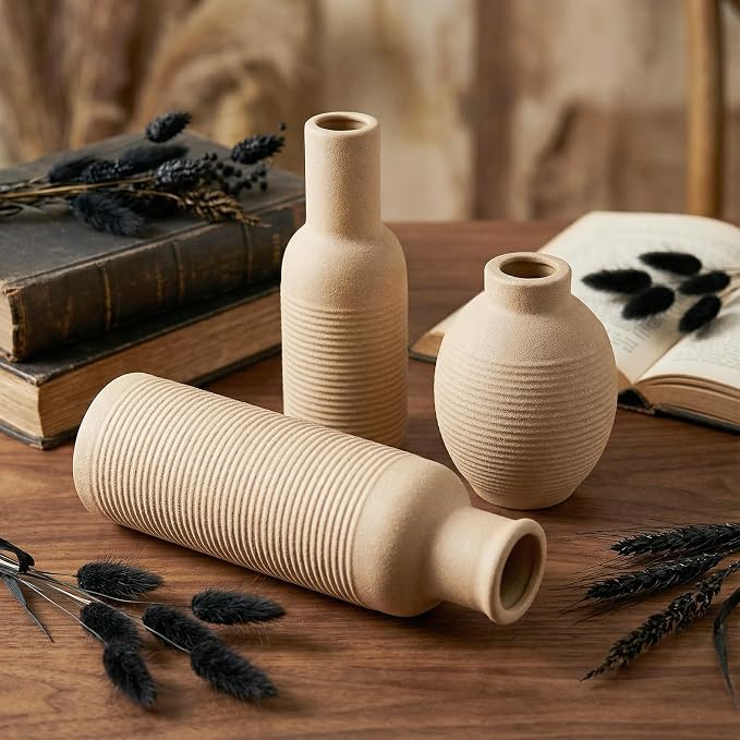 Rustic Farmhouse Vase Set of 3 - Image 3
