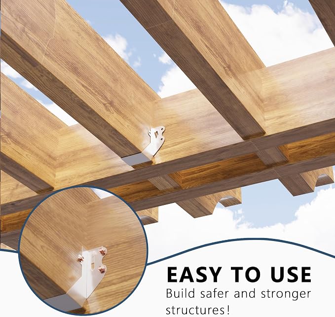 25 pcs 2x4 Joist Hangers with Screws, Galvanized Face Mount Hurricane Tie | - Image 6