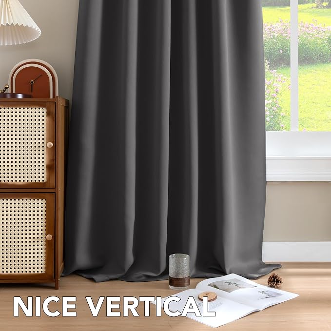 H.VERSAILTEX Blackout Curtains Thermal Insulated Window Treatment Panels Room - Image 9