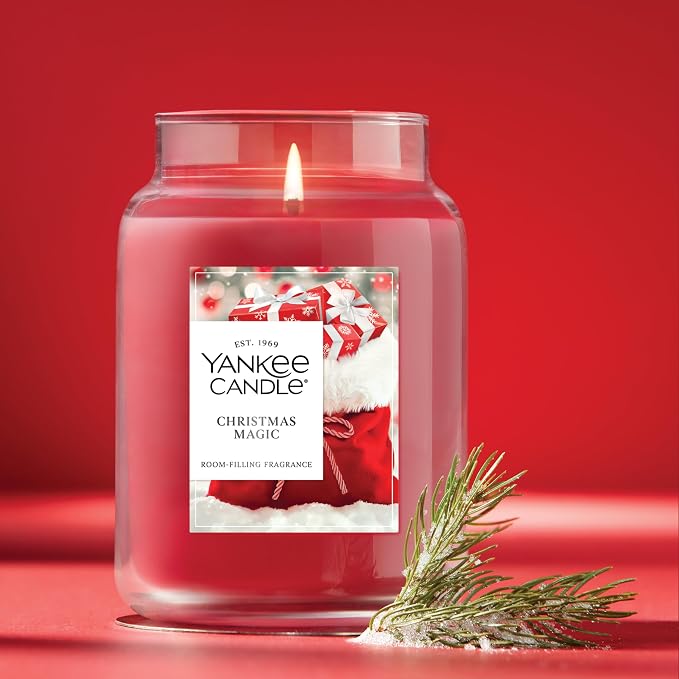 Yankee Candle Christmas Magic Scented Candle, 22oz Large Jar - Image 4