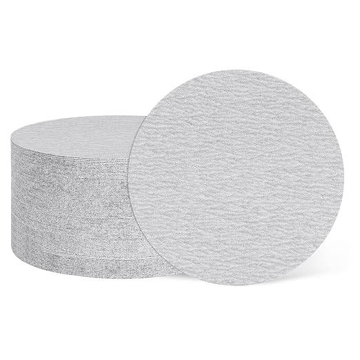 HARFINGTON 100 Pcs 2 Inch Sanding Disc 320 Grit White Aluminum Oxide | Hook and by HARFINGTON