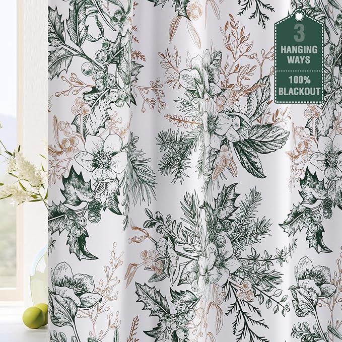 H.VERSAILTEX 100% Blackout Window Curtain Panels Light Blocking Drapes by HVERSAILTEX