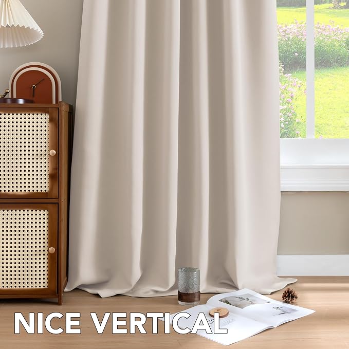 H.VERSAILTEX Blackout Curtains Thermal Insulated Window Treatment Panels Room - Image 8