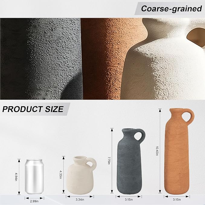 Ceramic Vase Set, Decorative Vases - Image 3