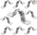Heavy Duty Pipe Strap Zinc Plated Steel Conduit Clamps, 2 Hole Steel EMT Pipe by OhLectric