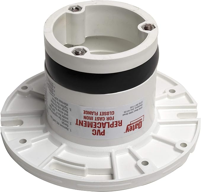 Oatey 4 In. Schedule 40 DWV Replacement PVC Closet Flange - Image 2