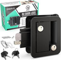 Black RV Door Lock Replacement | All Metal RV Door Handle Fits 2.75"x3.75" by LATCHIT