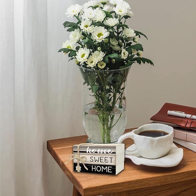 Mini Decorative Books For Home Decor, Small Wood Book Stack For Table Decor - Image 5