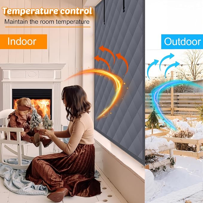NNG 3 Layer 47x63in Thermal Insulated Window Cover - Image 4