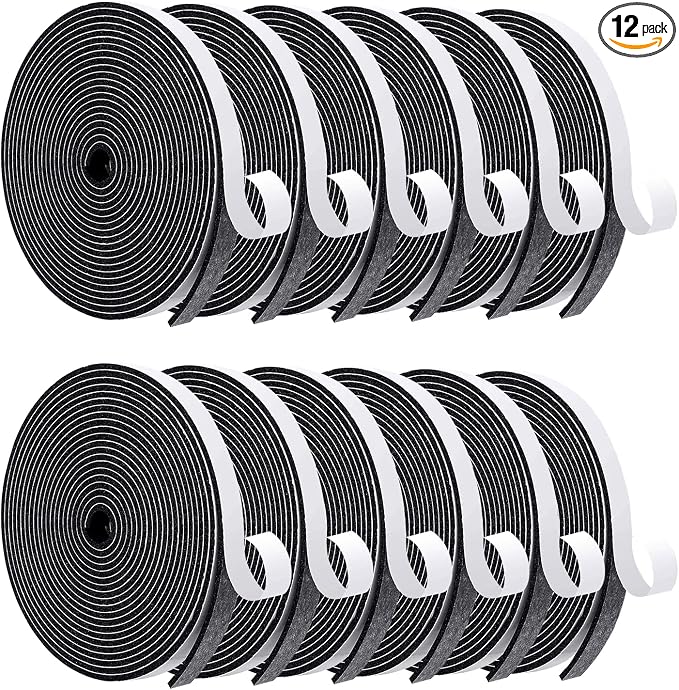 MAGZO Door Weather Stripping, 1/2 Inch W X 1/8 Inch T X 198 Ft Total by MAGZO