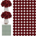 Auihiay 204Pcs Burgundy Hydrangea Artificial Flowers Bulk, Silk Hydrangeas | by Auihiay