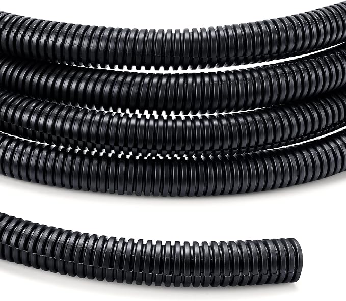 Wire Loom 3/8 inch 10ft, Split Loom, Outdoor Cord Protector | Flexible Wire by YCLYC