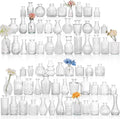 68pcs Clear Glass Bud Vase Set, Small Glass Vases by Fixwal