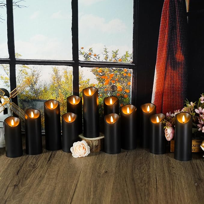 Nimiko Flameless Candles with Remote, Battery Operated Flickering Flameless - Image 6