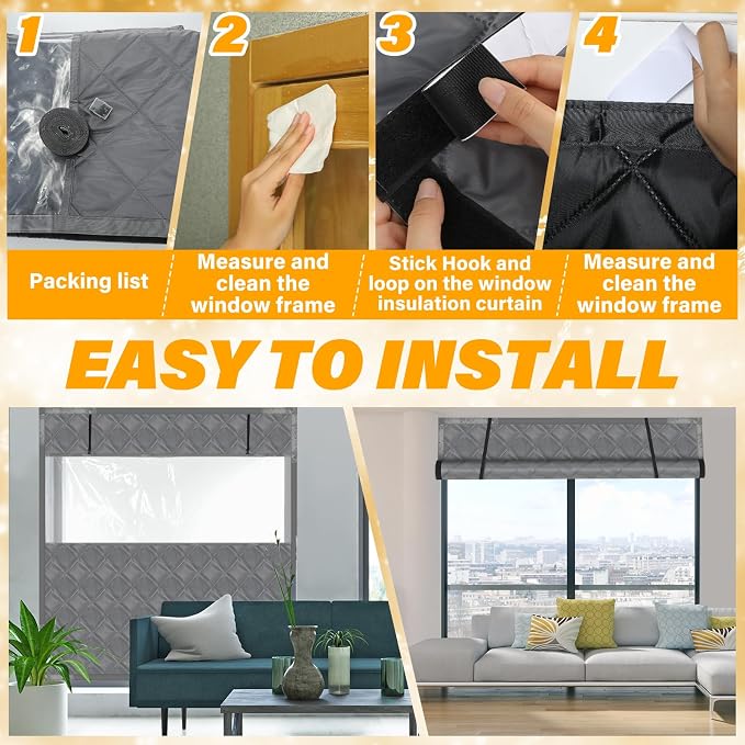 Beeveer Visible Thermal Window Attic Insulation Kit, Oxford Cotton | - Image 7