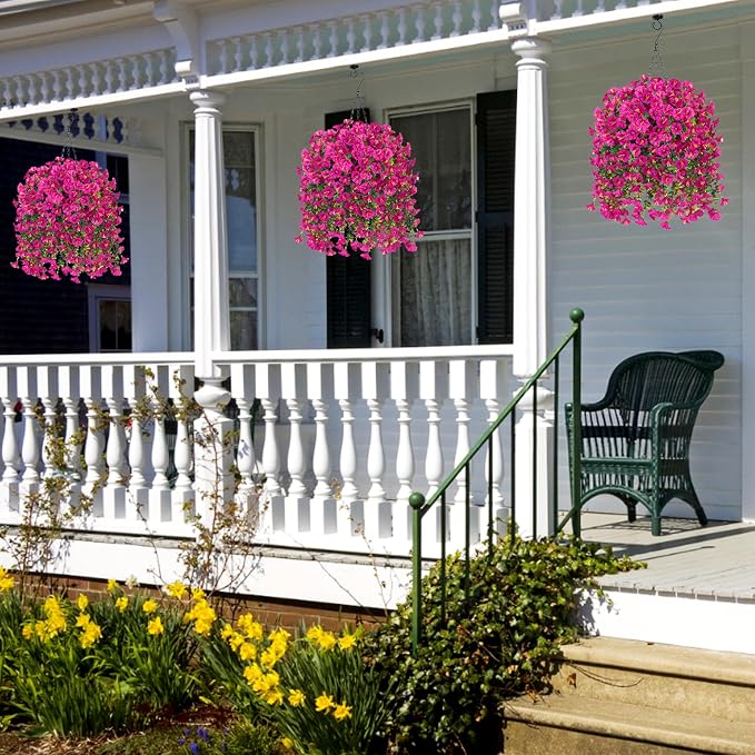 Artificial Faux Hanging Flowers Plant - Image 8