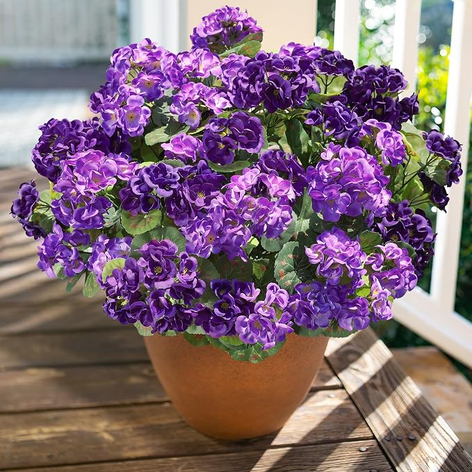 Artificial Geranium Fake Flowers - Image 7