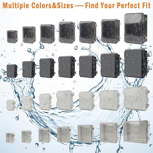 Electrical Junction Box, IP67 Waterproof Outdoor Box ABS Plastic Enclosure - Image 5