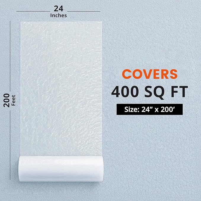 TAPEBEAR Carpet Protection Film 24" x 200' Carpet Cover 400 Sq.Ft - Image 3