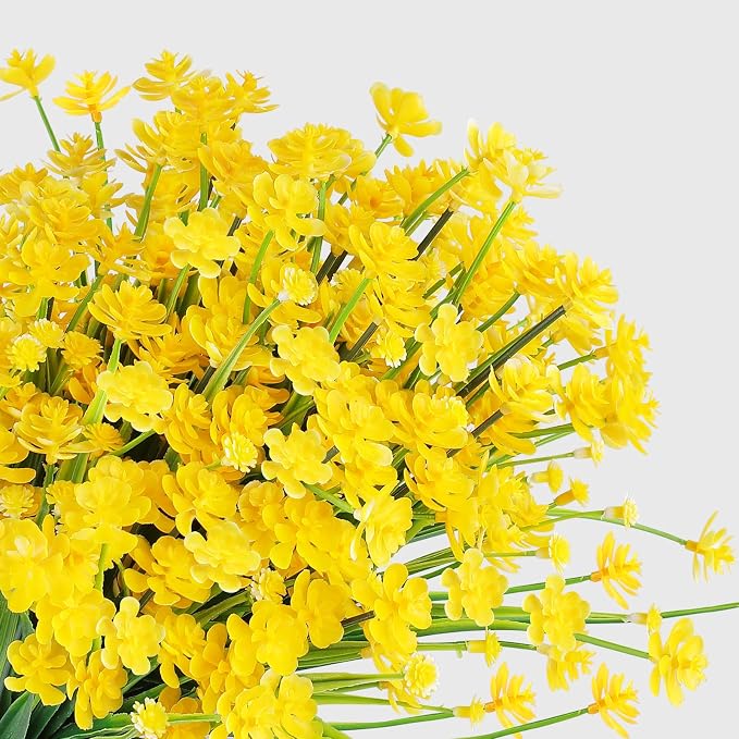 AGIRL Artificial Flowers Outdoor UV Resistant Fake Plant Garden Patio Decor | - Image 2
