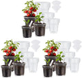 90 Pack Clear Nursery Plant Pots, 3.5/4/5 In by WandaQueen