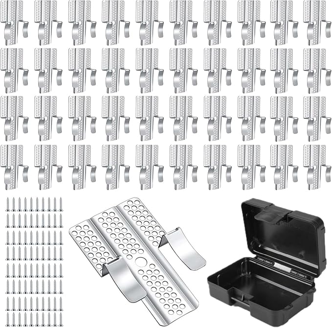 Drywall Repair Clips, Stainless Steel Wall Patch Kit, Fits 1/2" and 5/8" Panels by SAVEPECOMMERCE